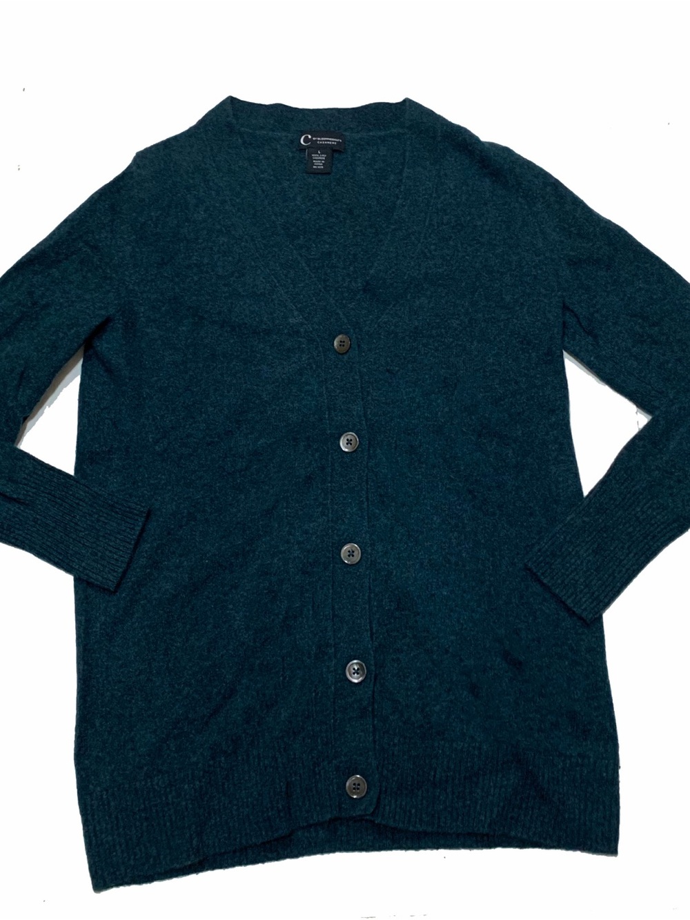Bloomingdale's cashmere V-Neck Button Cardigan Sweater
